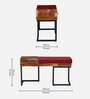 Rawlin Sheesham Wood Bench In Rustic Teak Finish
