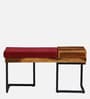 Rawlin Sheesham Wood Bench In Rustic Teak Finish