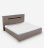 Ray Queen Size Bed in Brown Finish with Hydraulic Storage