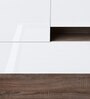 Ray Queen Size Bed with Hydraulic Storage in Swiss White Colour
