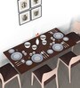 Ray 4 Seater Dining Table in Brown Finish