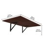 Ray 4 Seater Dining Table in Brown Finish