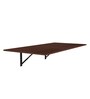 Ray 4 Seater Dining Table in Brown Finish