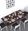 Ray 4 Seater Dining Table in Brown Finish