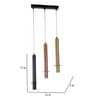 Raylix Multicolor Iron Hanging Light  | Inbuilt LED | without Bulb |  Eliante