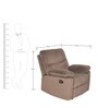 Rays 1 Seater Manual Recliner in Brown Colour