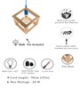 Razos Beige Wood Hanging Light