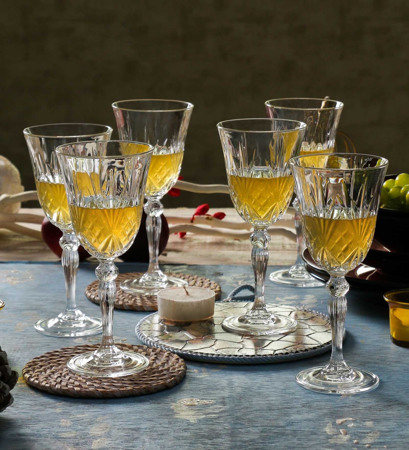 Buy RCR Melodia Crystal Glass 340 ML Wine Glasses Set of 6 Online