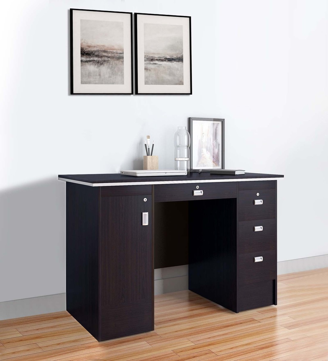 Nilkamal Recardo Office Table (New Wenge)