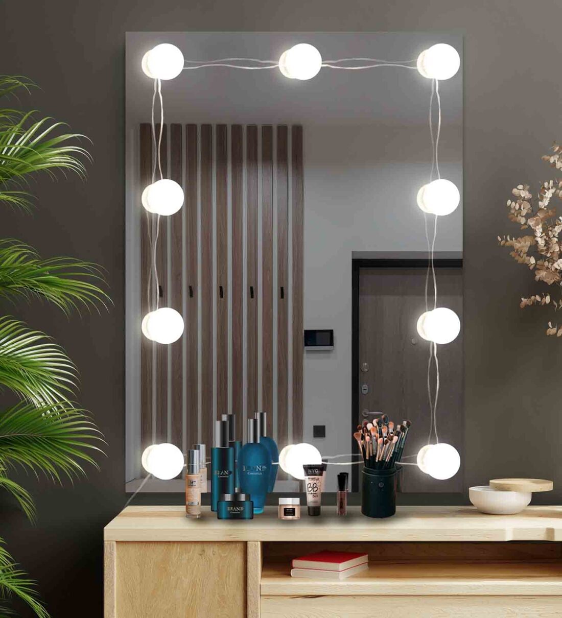 Buy Rectangular Led Makeup Vanity Mirror 24 X 18 Inch at 11 OFF by