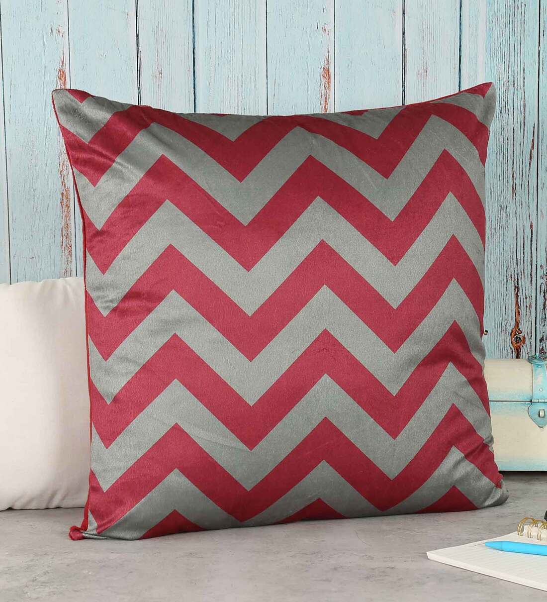 grey chevron cushion