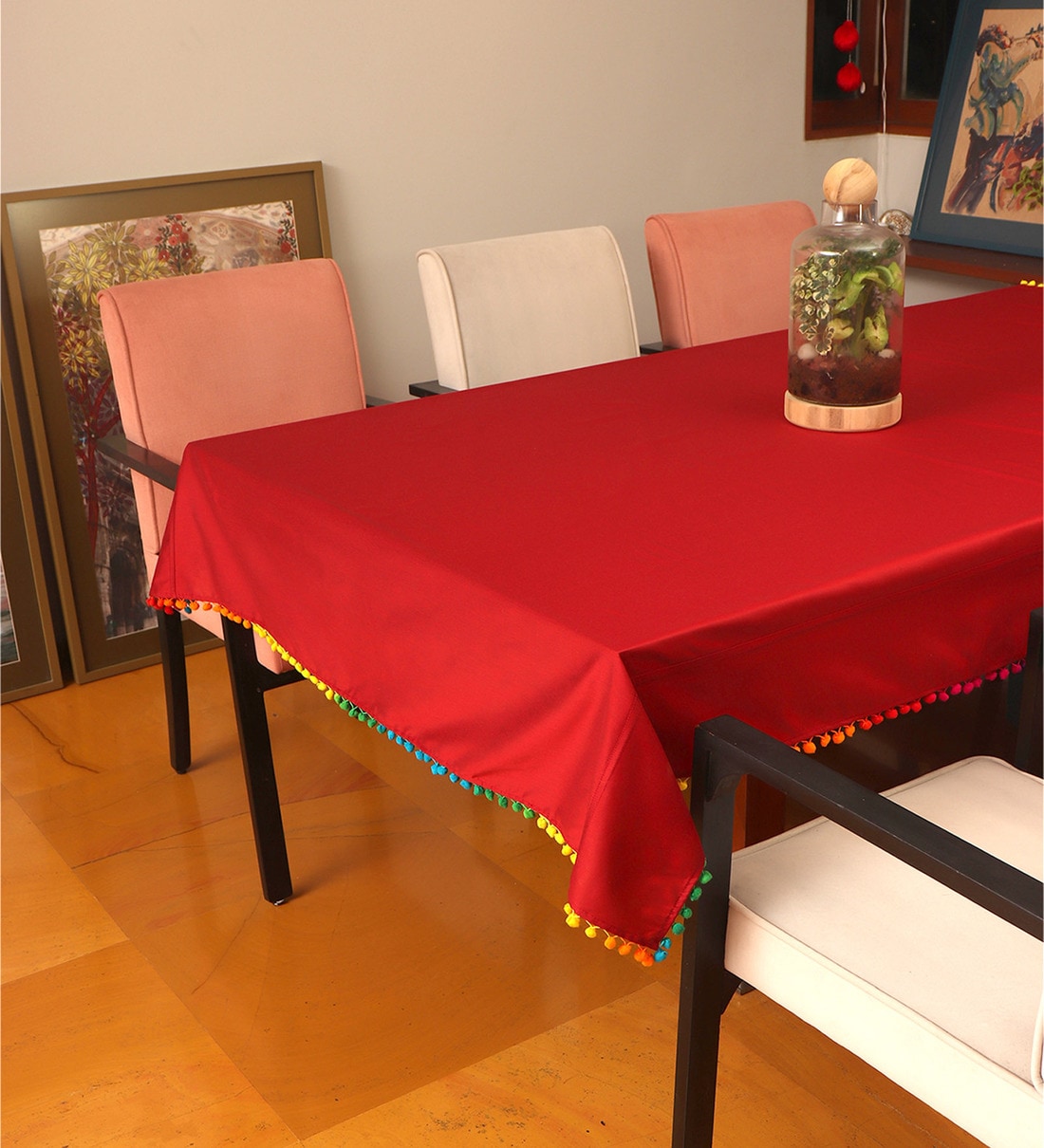 Buy Zeba (52x84) Red Polyester Blend Table Cloth at 13 OFF by Zeba