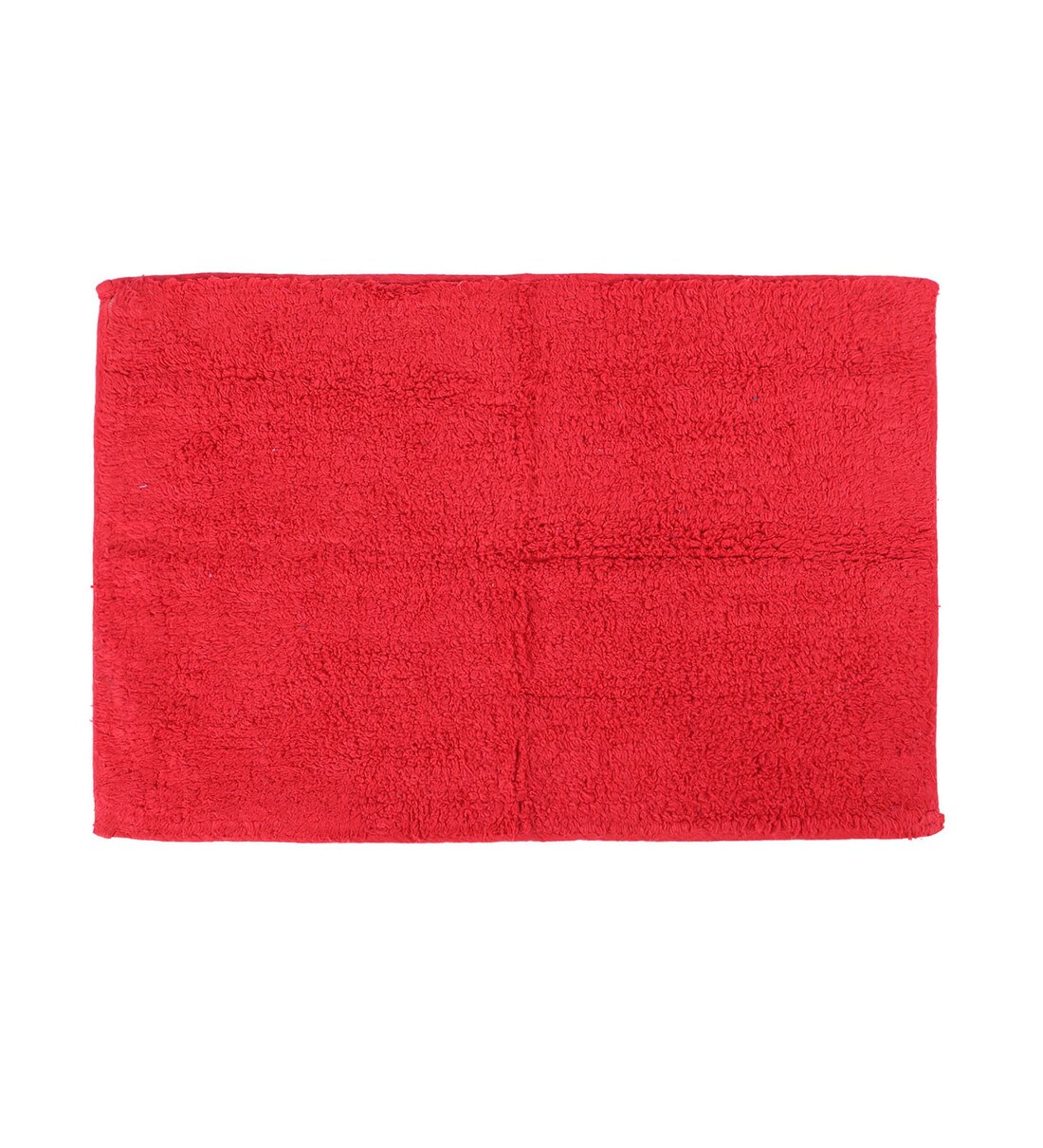 Buy Red Cotton Max Absorbant Bath Mat by Sanded Edge - Smartly Priced Online - Solid Colour Bath ...