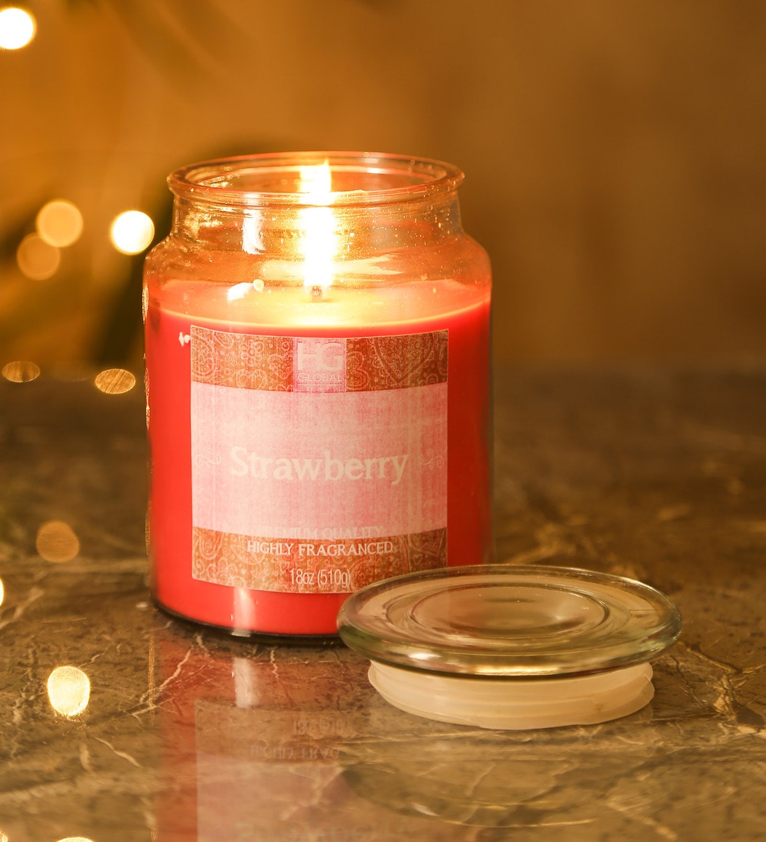 Buy Strawberry Red Wax ScentedCandle at 14 OFF by Hosley Pepperfry