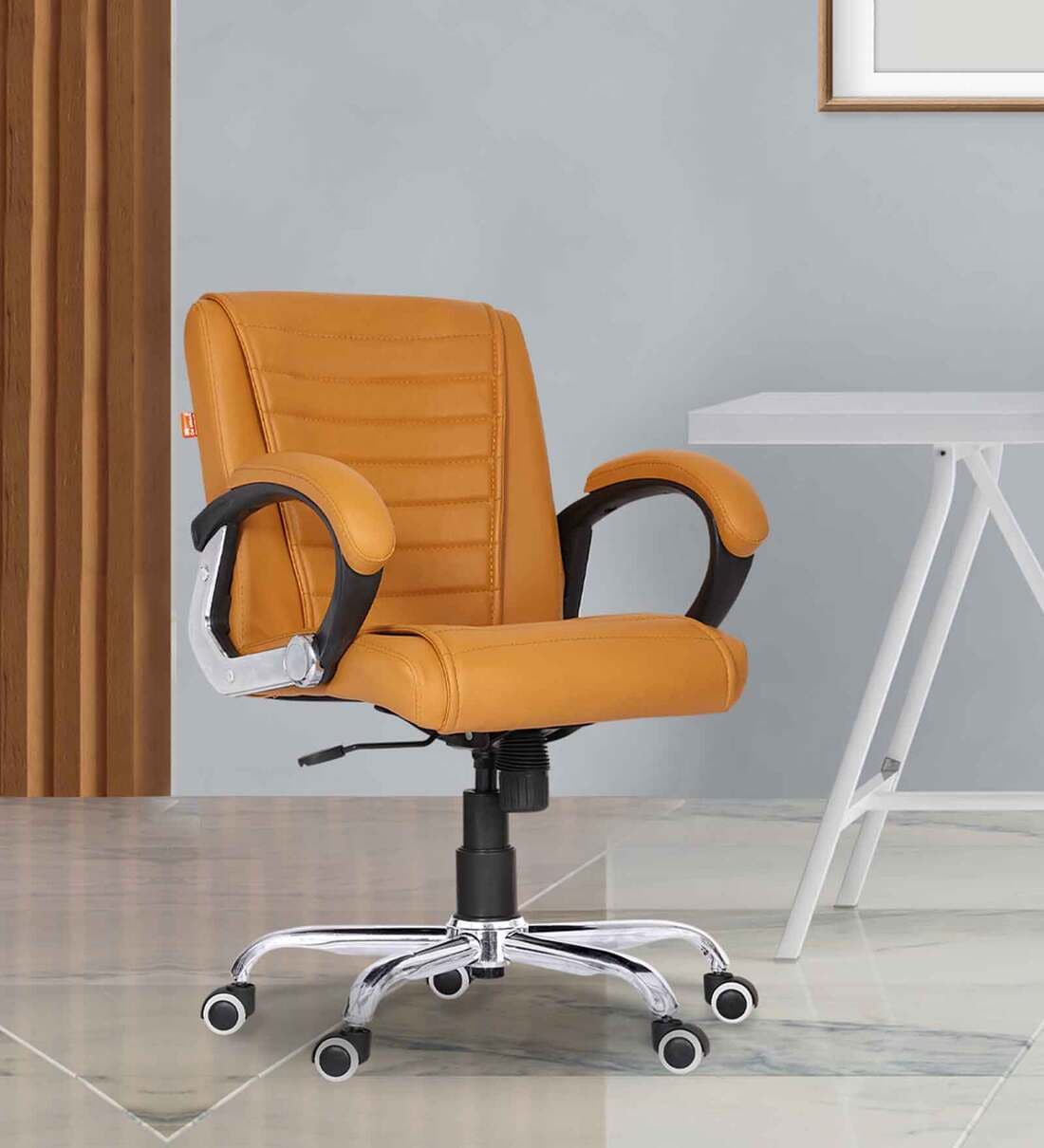 Buy Regal Executive Chair in Camel Yellow Colour at 16 OFF by Da Urban