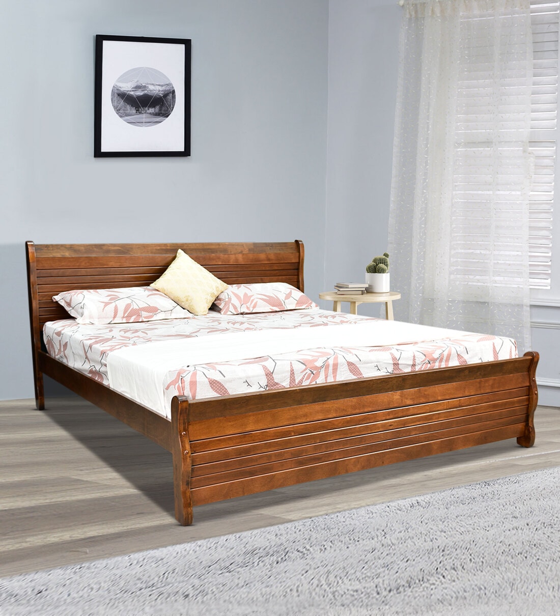 Buy Regal Solid Wood Queen Size Bed In Brown Colour at 55 OFF by Royaloak Pepperfry