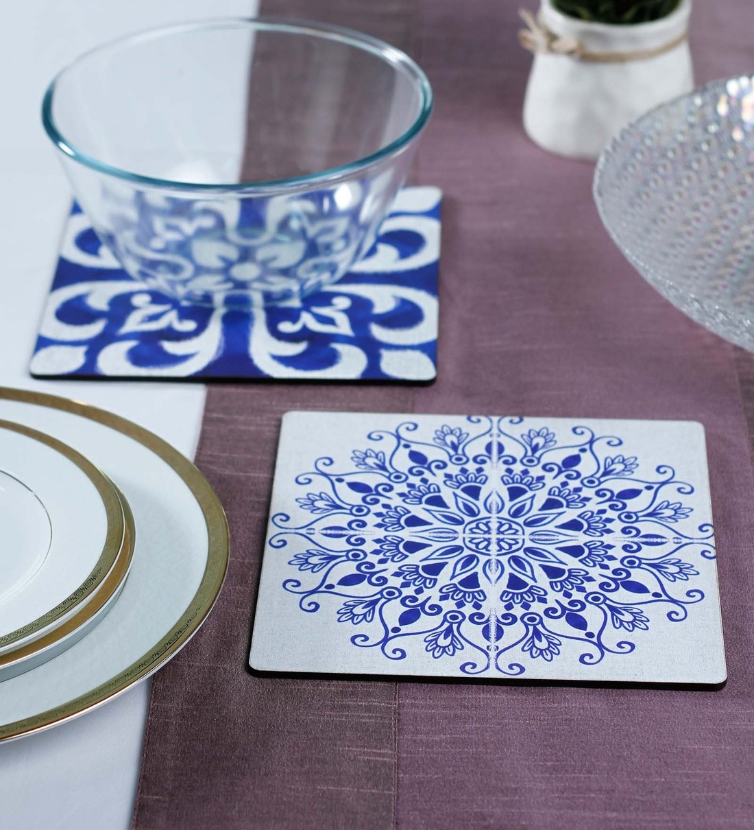 Buy MDF Trivets Set of 6 by Reinvention Factory Online Trivets