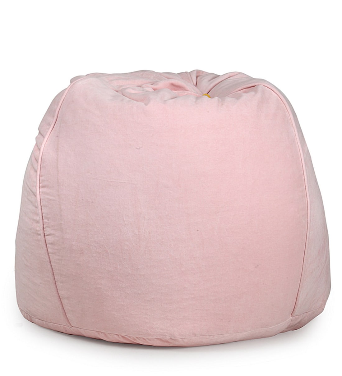 Buy XXXL Organic Velvet Bean Bag Cover in Baby Pink Colour by Reme