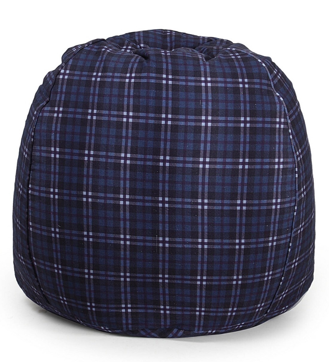 Buy XXXL Organic Cotton Bean Bag Cover in Blue & Grey Colour by Reme