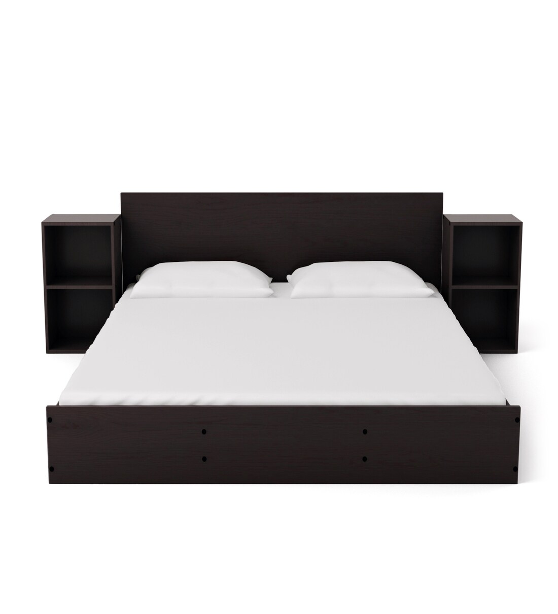 Buy Ren King Size Bed With Storage & Two Bedside Tables In Wenge Finish