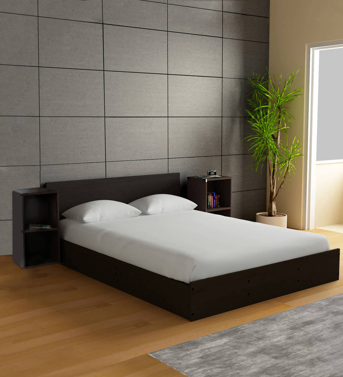 queen size cot pepperfry