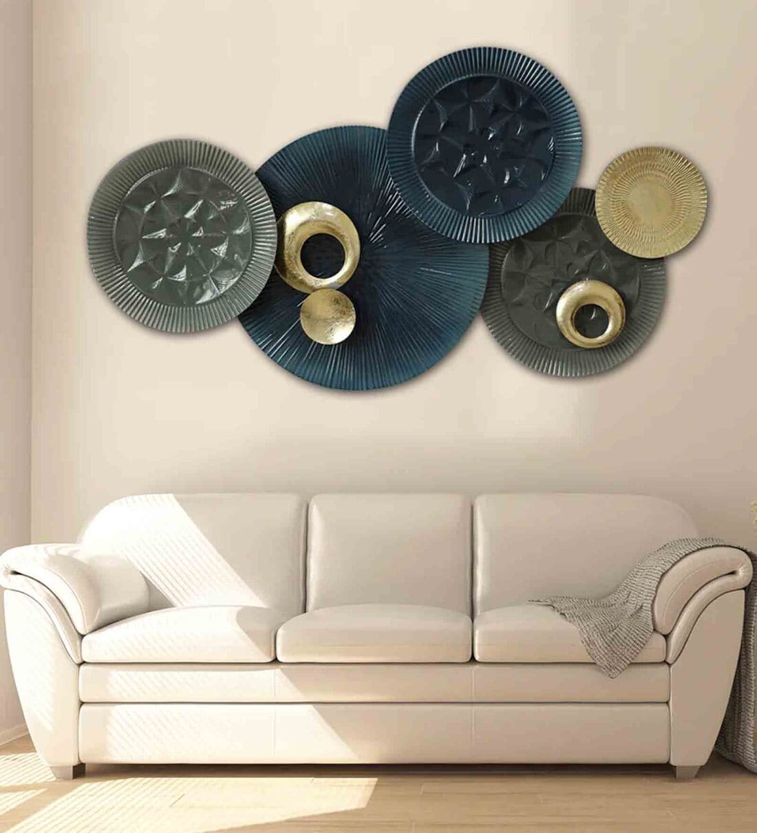 Buy Renne Abstract Metal Wall Art in Multicolour by Dekor Company at 6% ...