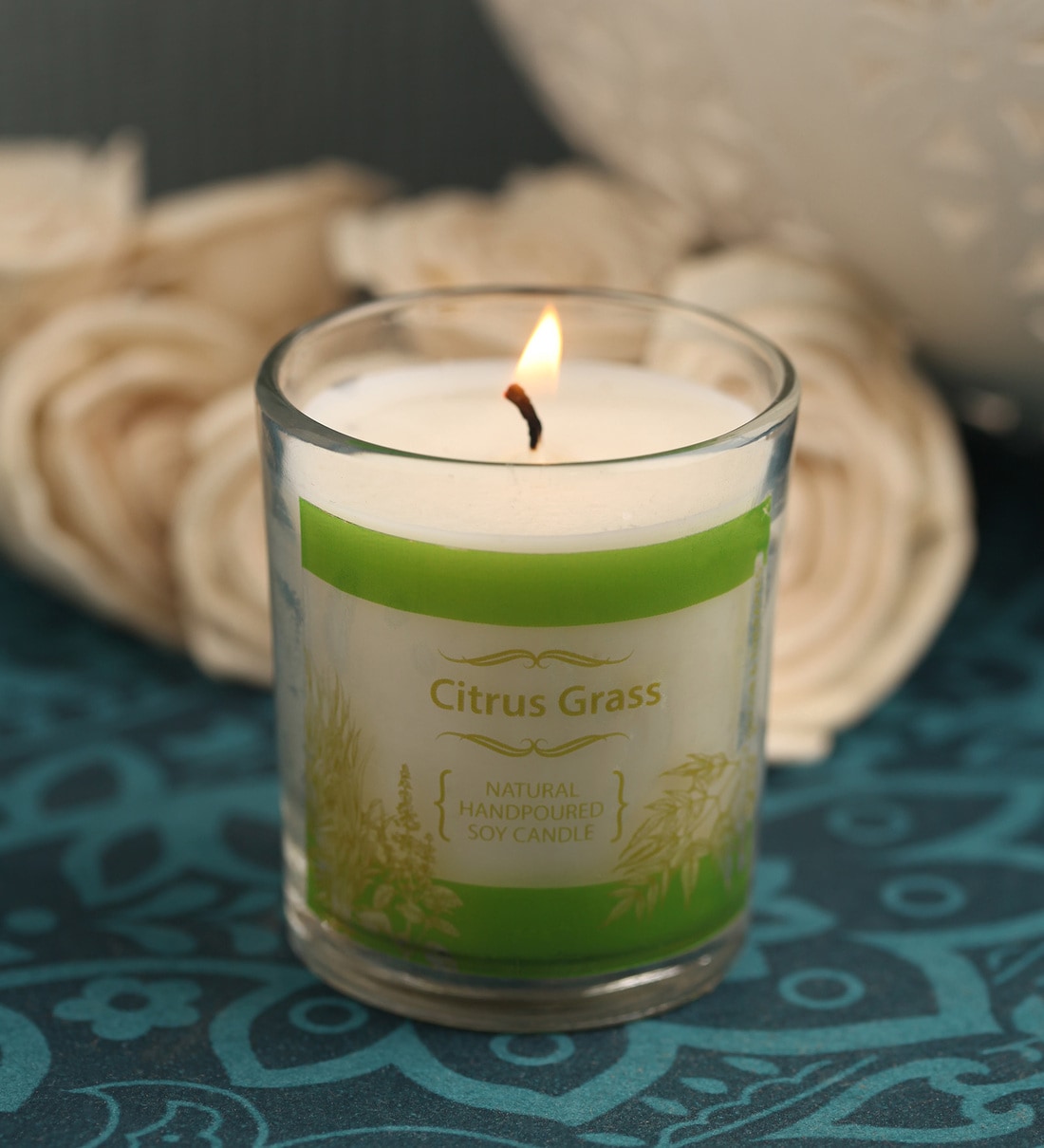Buy Citronella, Neem & Tulsi Aroma Natural Wax Shot Glass Scented