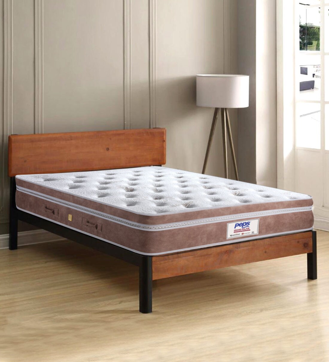 Buy Grand Palais 78x60x8 inch Pocketed Spring Queen Size Mattress at 34