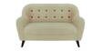 Rebecca Velvet 2 Seater Sofa in Beige Colour