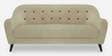Rebecca Velvet 3 Seater Sofa in Beige Colour