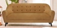 Rebecca Velvet 3 Seater Sofa in Mustard Colour