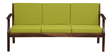 Regan Sheesham Wood 3 Seater Sofa in Rustic Teak Finish