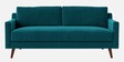 Reiti Velvet 2 Seater Sofa in Teal Blue Colour