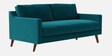 Reiti Velvet 2 Seater Sofa in Teal Blue Colour