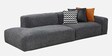 Relax Fabric 3 Seater Sofa in Dark Grey Colour