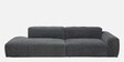 Relax Fabric 3 Seater Sofa in Dark Grey Colour