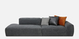 Relax Fabric 3 Seater Sofa in Dark Grey Colour