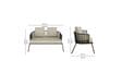 Rena Wicker 2+1 Seater Sofa with Table In Beige Colour