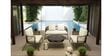 Rena Wicker 2+1 Seater Sofa with Table In Beige Colour