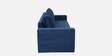 Reno Velvet Pull-Out Sofa Cum Bed in Royal Blue Colour with Storage