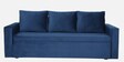 Reno Velvet Pull-Out Sofa Cum Bed in Royal Blue Colour with Storage