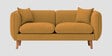 Reva Fabric 2 Seater Sofa in Corn Yellow Colour