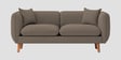 Reva Fabric 2 Seater Sofa in Hazel Beige Colour