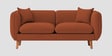 Reva Fabric 2 Seater Sofa in Royal Orange Colour