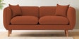 Reva Fabric 2 Seater Sofa in Royal Orange Colour