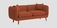 Reva Fabric 2 Seater Sofa in Royal Orange Colour