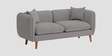 Reva Fabric 2 Seater Sofa in Silver Grey Colour