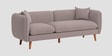Reva Fabric 3 Seater Sofa in Almond Beige Colour