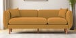 Reva Fabric 3 Seater Sofa in Corn Yellow Colour