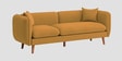 Reva Fabric 3 Seater Sofa in Corn Yellow Colour